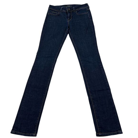 Pre-Loved Guess Women Denim Skinny Blue Jeans Cotton Straight Leg Pants US 26 - Picture 3 of 16
